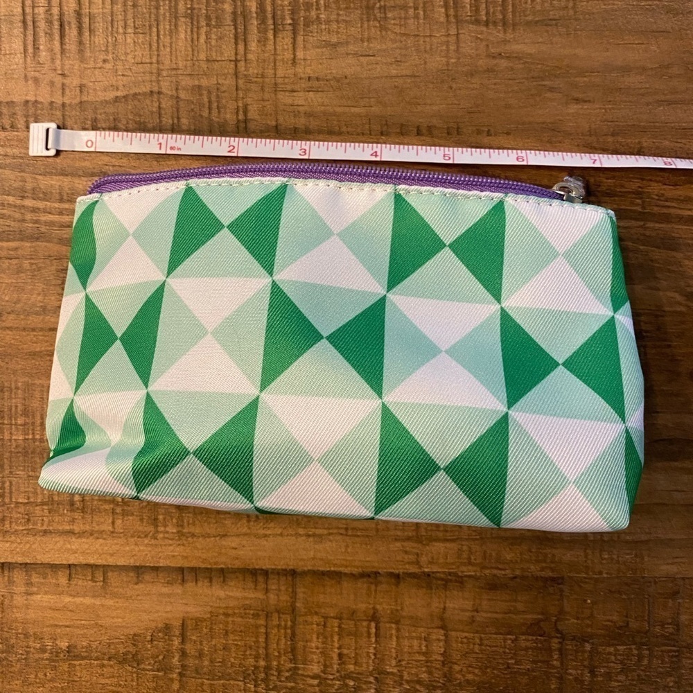 Clinique NWOT cosmetic bag. Green, mint, white. Bundle 2 for $15.
